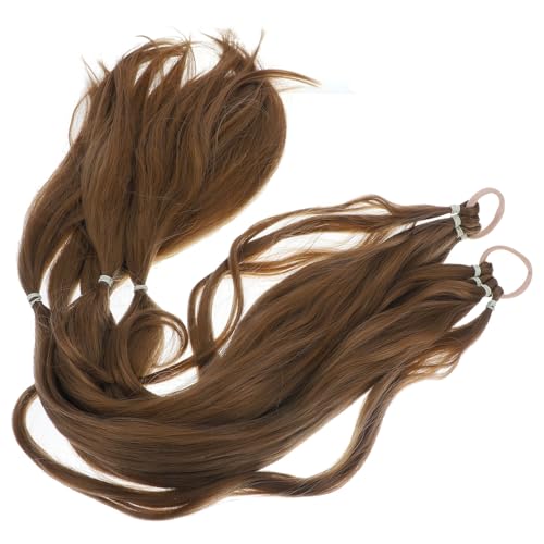 Extensions de cheveux tressés en fil haute température décoration naturelle 2pcs