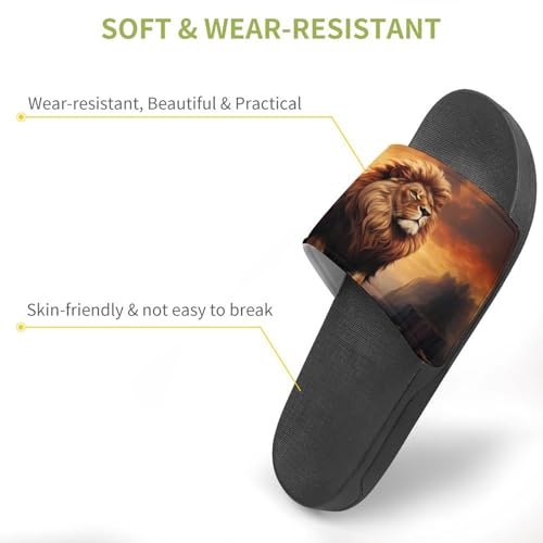 Lion King PVC Home Slippers Non Slip Shower Shoes Bathroom Slippers Sandals for Women Men3