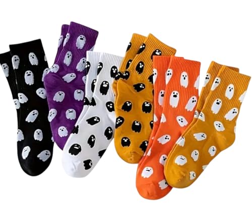 Halloween Ghost Socks. 3 Pairs for Boo Boxes. UK Adult Size 3-6.