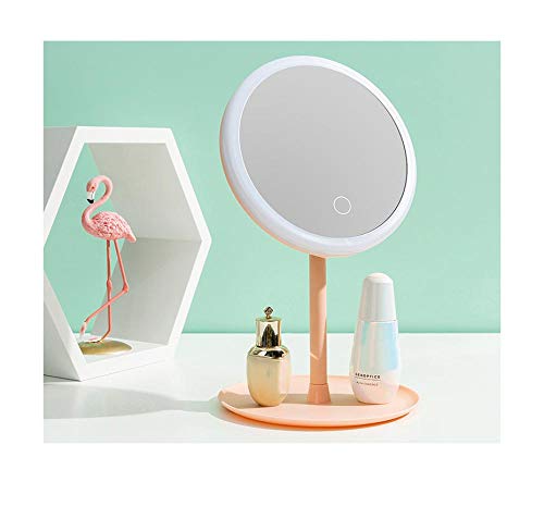 Preisvergleich Produktbild LED-Kosmetikspiegel, helles Fülllicht, Schreibtisch-Kosmetikspiegel für zu Hause, tragbarer H-fach-Kosmetikspiegel