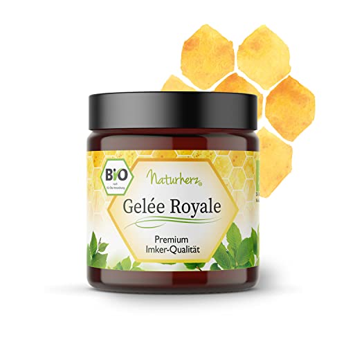 Bio Gelée Royale | Frisches Gelée in Premium Imkerqualität | OHNE Zusätze | Naturherz-Original (100 g) Cover
