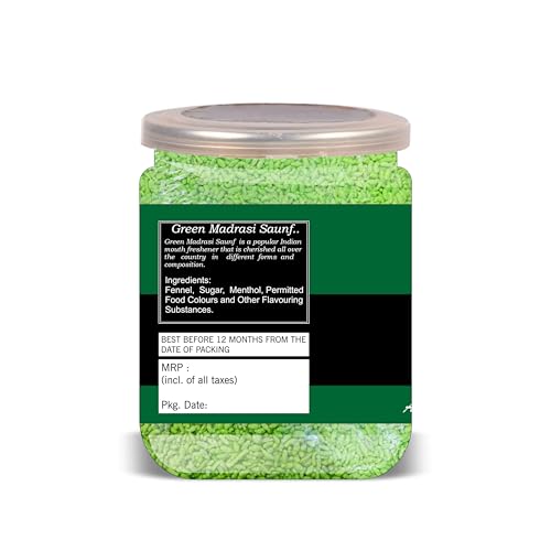 NATURE CONNECT Green Madrasi Saunf 300 Gram Airtight Container image 4