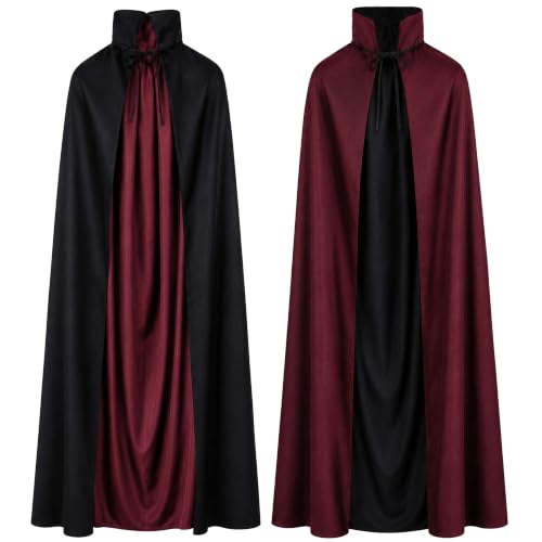 Vampire Stand Collar Cape Halloween Witch Cosplay Masquerade Cloak Costumes