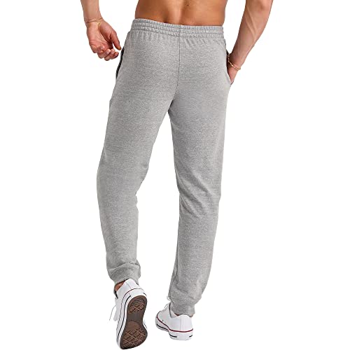 Hanes Men's Originals French Terry Joggers, Lightweight Sweatpants with Pockets, 30" Inseam, Concrete PE Heather, Medium2