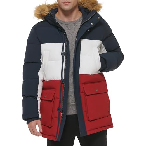 Image of Tommy Hilfiger Mens Quilted Snorkel Parka Coat