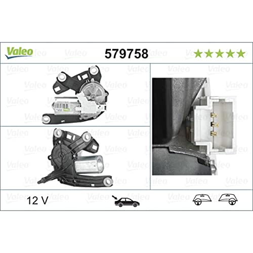 Moteur essuie-glace arrière Valeo 579758 pour visibilité optimale Berlingo Partner