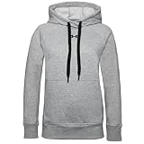 Under Armour Sudadera con Capucha de Tejido Fleece Rival HB Sudadera, Mujer, Steel Medium Heather/Black/Black (035), XL