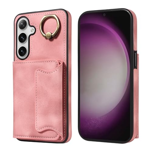 Étui portefeuille en cuir pour Samsung Galaxy S24 Plus avec support pivotant