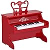HOMCOM elektronische kinderpiano minipiano 25 toetsen kinderpiano keyboard voor 3-6 jaar muziekinstrument incl…