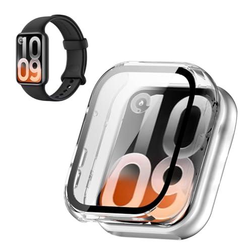 For Xiaomi Smart Band 10Pro �Ή� �P�[�X �yHNWEIWEI�z�t�B����+PC�t���[�� ��̌^ �K���X�t�B���� ��̌^���˒ጸ �w��ጸ ���{�� �S�ʕی� �ώw�� ������ �����ߗ� Xiaomi Smart Band 10Pro 