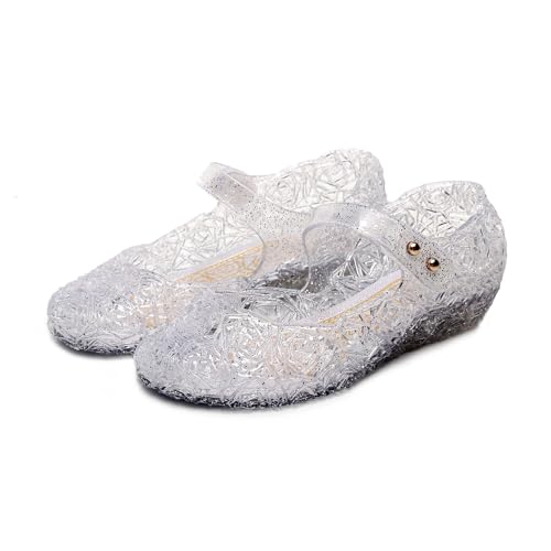Image of Flats Mary Jane Dance Party Cosplay Shoes, Snow Queen Princess Sandals for Little GirlsToddler, Birthday, Christmas