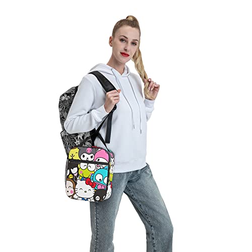 Cute Kawaii Lunch Bag Insulated Lunch Box Container Reusable Portable Cooler Lunch Tote Bag For Women Work Travel Picnic #TOP6
