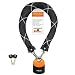 nean Chaîne antivol carrée pour vélo et moto - Avec cadenas - 2 clés - Haute sécurité - Revêtement en tissu extrêmement robuste - Maillons en acier trempé - 8 x 8 x 900 mm