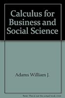 Calculus for business and social science 0471009881 Book Cover