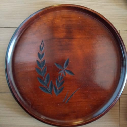 ??????? Yamanaka Lacquerware, Bellflower Carved, Obon, z198895918