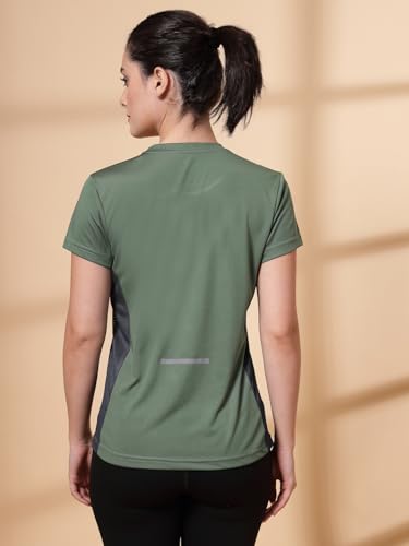 Image of CHKOKKO Gym Tshirt for Women Workout Dry Fit t Shirt Sports Tshirt Lightweight Round Neck Breathable Half Sleeve Activewear Mesh Running Yoga Tops for Woman