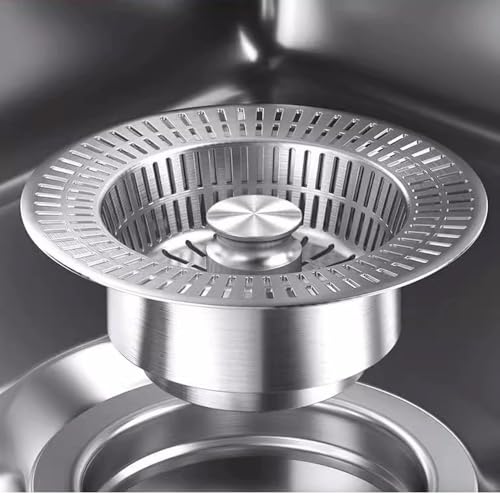 Colador para fregadero de cocina de acero inoxidable miniatura 6