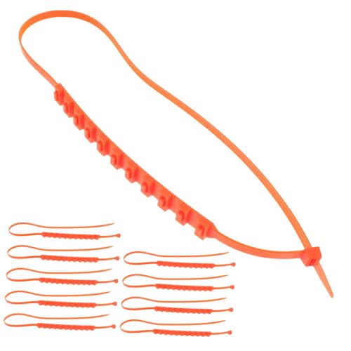 Holibanna 10Pcs Snow Tire Chain for Cars Durable Emergency Skid Chains Reliable Winter Driving Safety Heavy Duty Traction for Snow Mud Conditions