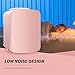YSSOA 4L 6 Can Portable Mini Fridge, Cooler & Warmer Compact Refrigerators for Food, Drinks, SkinCare, Office Desk, Pink