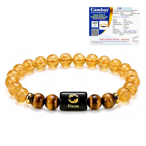 Image of Zodiac Bracelet for Men & Women | 12 Zodiac Signs & Rashi Collection | Natural Crystal Bracelets | Lab Tested Natural Stones | Premium Gift Box & Velvet Pouch