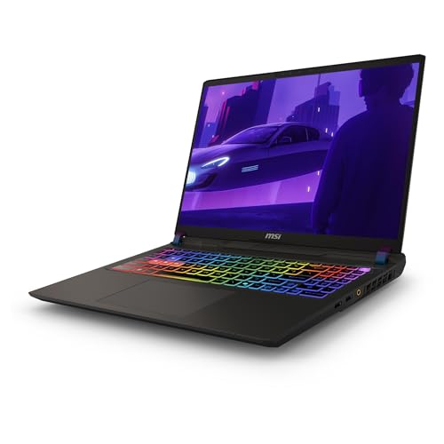 Image of MSI Vector 16 HX AI Gaming Laptop, Intel Ultra 9-275HX, 64 GB DDR5 RAM, 2 TB PCIe SSD, 16 inch WQXGA (2560x1600) 240Hz Display, Nvidia G-Force RTX 5080, 24 Zone RGB Keyboard, W11 Home, Cosmo Gray