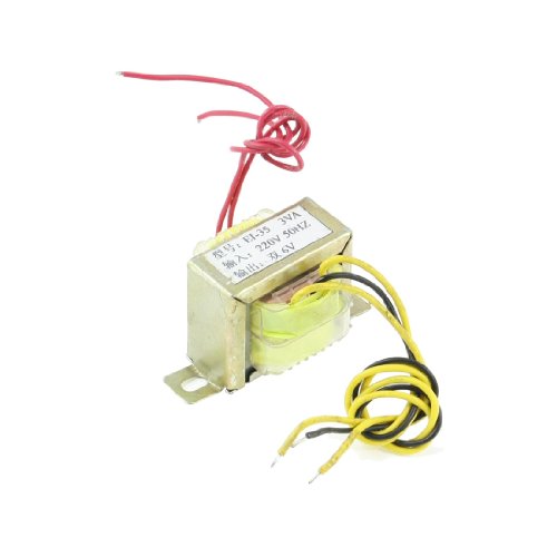 Aexit 3VA AC Batteries, Chargers & Accessories Double 6V Output EI Ferrite Core Vertical Mounting Power Converters Power Transformer