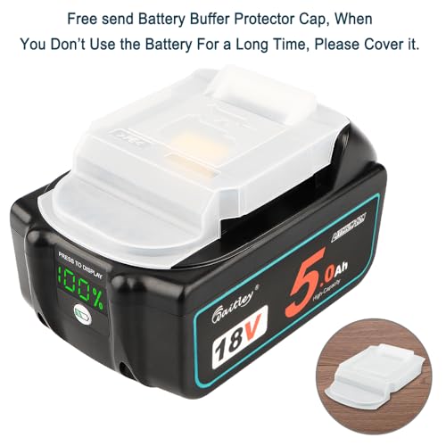 Upgraded 5.0Ah Replacement 18V Battery for Makita, Compatible with Makita 18V Battery Lithium ion BL1850 BL1850B BL1840 BL1840B BL1830 BL1830B BL1815 LXT 18V tools with LED Indicator - Image 3
