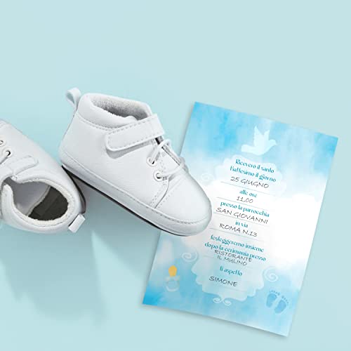 Inviti Battesimo Bambino Originali - 32 Biglietti