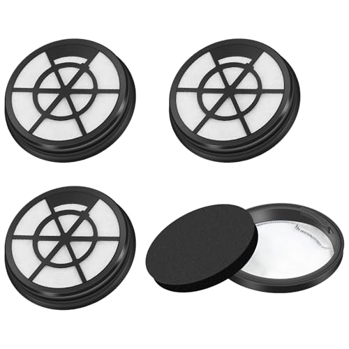 Image of 4 Pack NEN110A /NEN110B /NEN110D Vacuum Filter for Eureka, Compatible with Eureka WhirlWind Bagless Canister Vacuum Cleaner, Inlet Frame and Sponge Filter