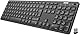 Arteck Kabellose Tastatur, Deutsches QWERTZ Layout wiederaufladbare USB Anschluss 2,4 GHz Kabellos Tastatur mit Multimedia-Tasten, Kompatibel mit PC, Computer, Notebook, Laptop, Windows 11, 10, 8
