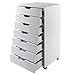 Winsome Halifax 7-Drawer Composite Wood Cabinet, White (10792)