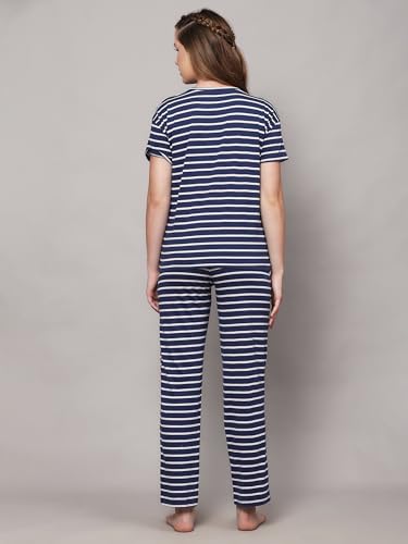 Image of B STORIES Women's Cotton Pyjama Set | Comfort and Relexed Nightsuit for Ladies