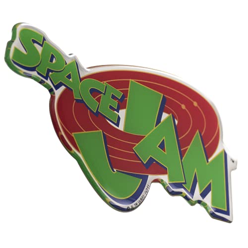 Image of Fan Emblems Space Jam 96 Logo Car Decal - Automotive Resin Coated Sticker for Cars, Laptops, Most Smooth Surfaces - Officially Licensed Looney Tunes Gifts, Accessories, Decor