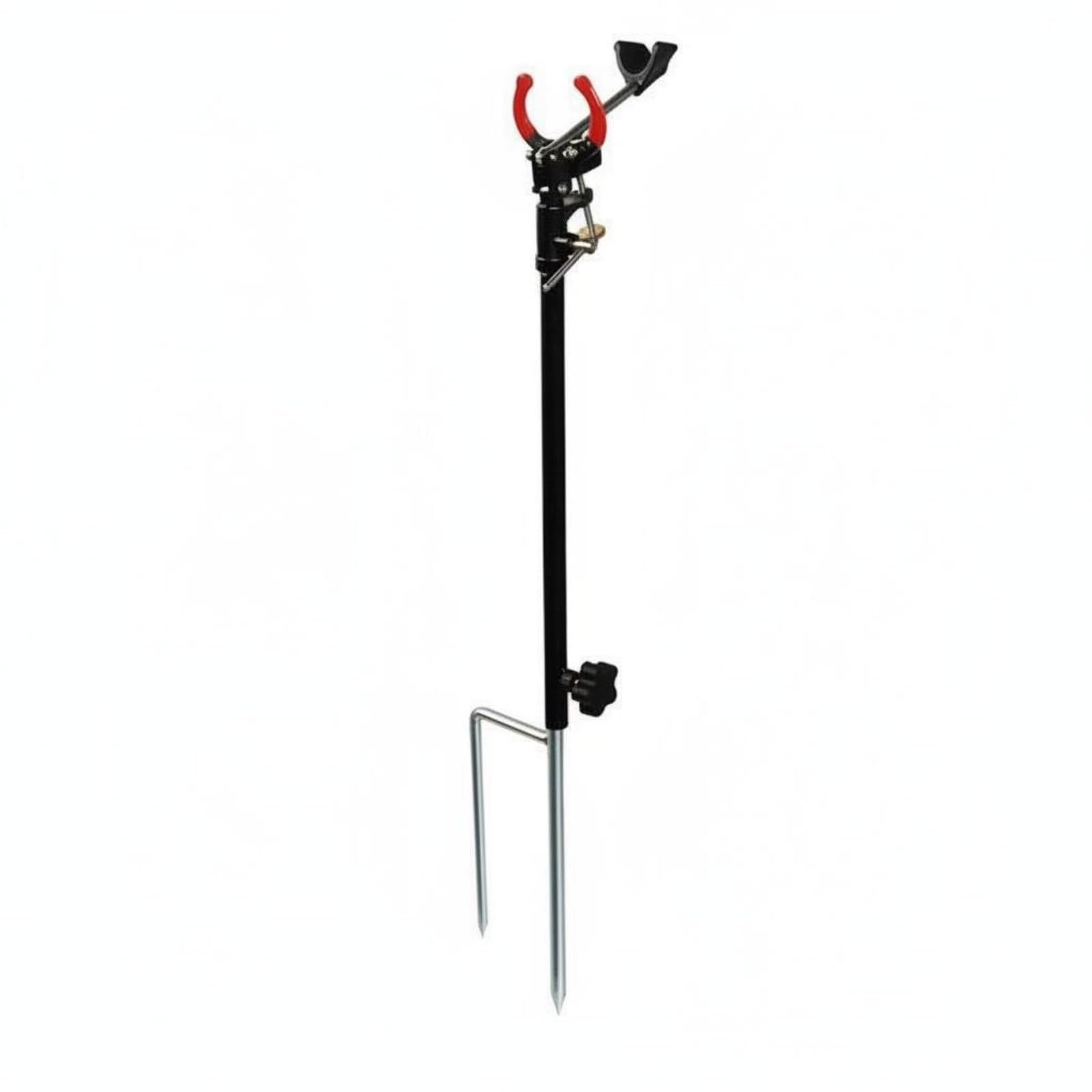 Porta Canna da Pesca a Picchetto Auto Bloccante Asta Reggicanna da Riva Altezza Regolabile Supporto Canna Pesca a Terra