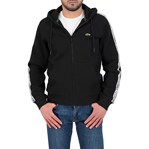 Lacoste Herren SH5065 Sweatshirts, Black, M