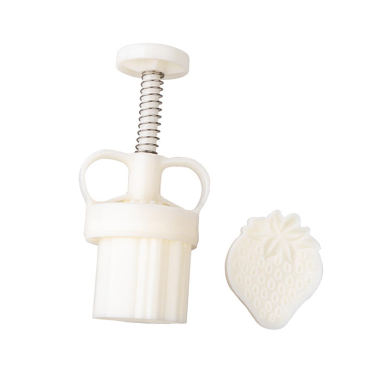 Luxshiny 1Pc Strawberry Shape Baking Mold Food Grade DIY Cookie Stamp Lightweight Hand Pressure Biscuit Tool for Family Baking Fun for Cakes Cookies