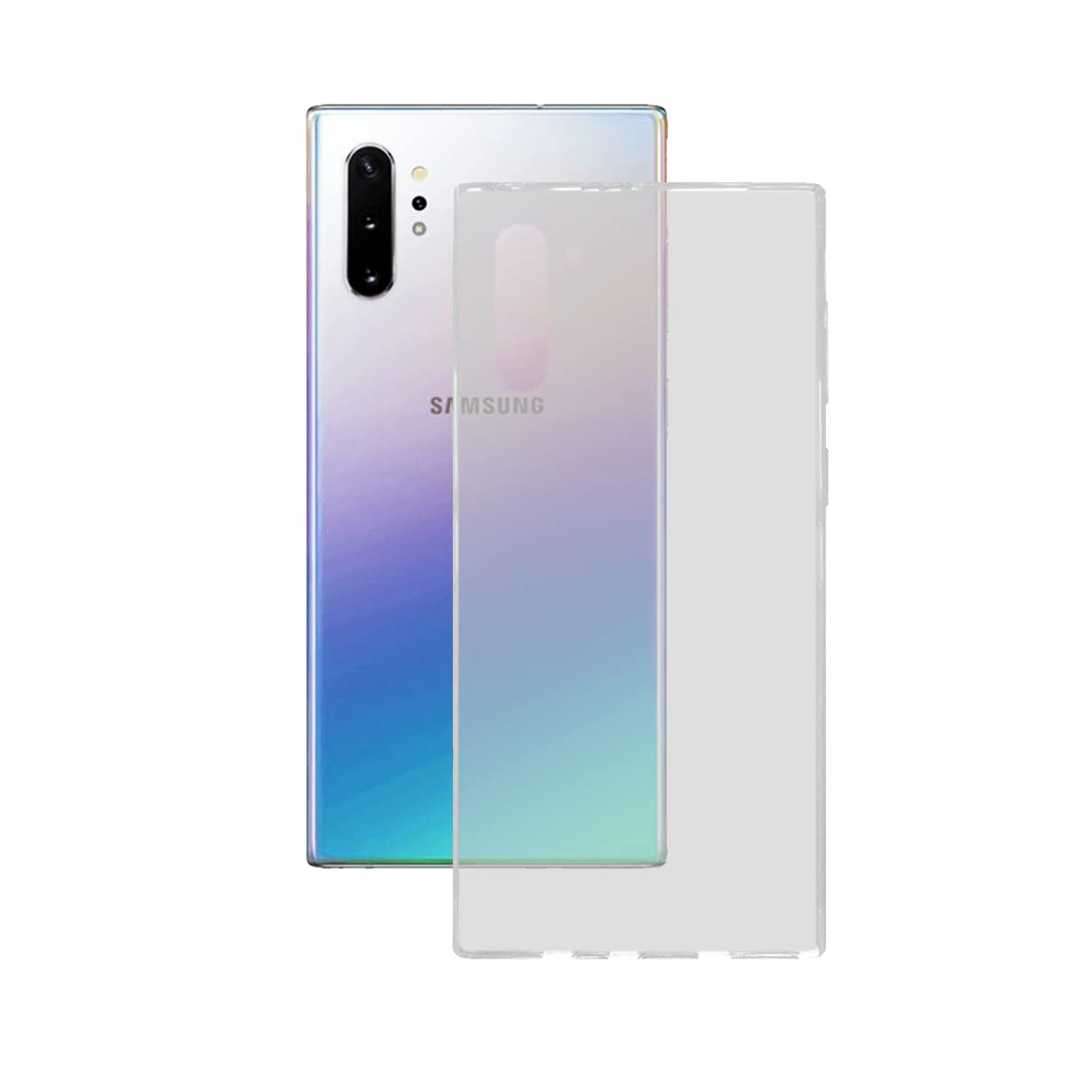 BigBuy Tech S1903485 Mobile phone case Samsung Galaxy Note 10 Pro Flex Transparent