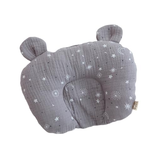 Baby Pillow Newborn Flat Head,Children's Pillow Newborns Breathable Flat Head Deformation Suitable for 0-12 Months of Baby Stroller Seat Pillowcase for Toddler