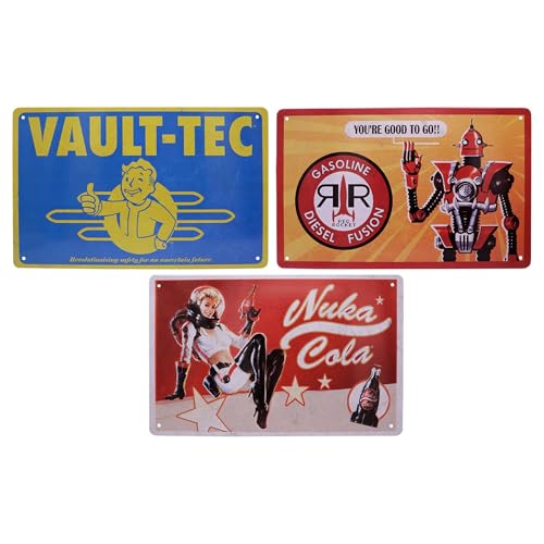 Fallout 3-Piece Tin Sign Set
