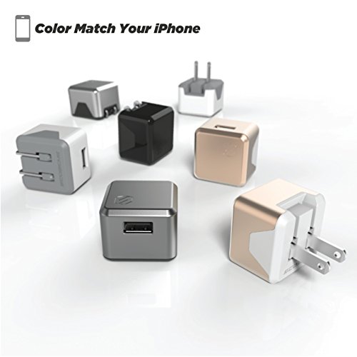 Scosche Usbh121Mwt Supercube 12W Single Usb Port Wall Socket Charger For Usb Devices, Fast Phone Charger, Wall Prongs, White #TOP5