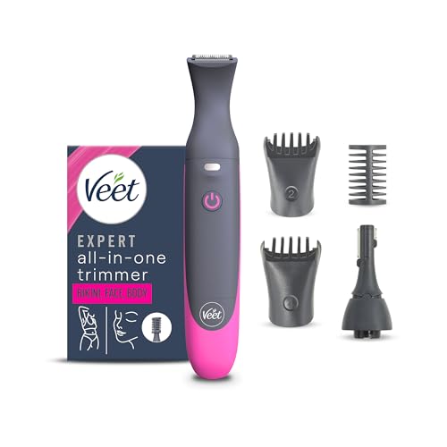 Veet Expert Trimmer All-In-One, Rasoio Elettrico Donna