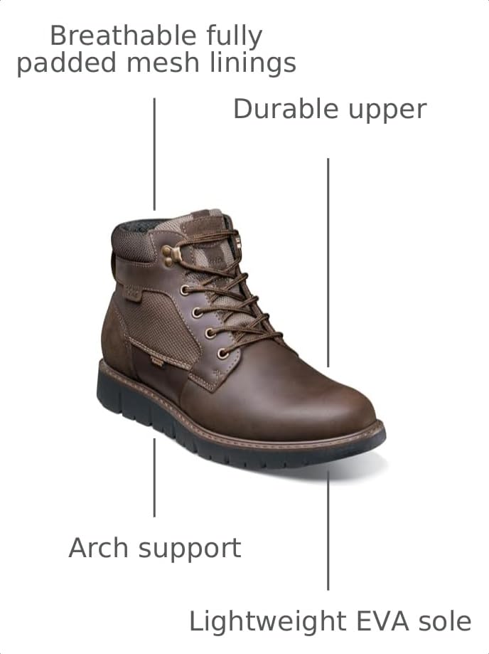 Image of Nunn Bush Karnak Plain Toe Boots Chukka
