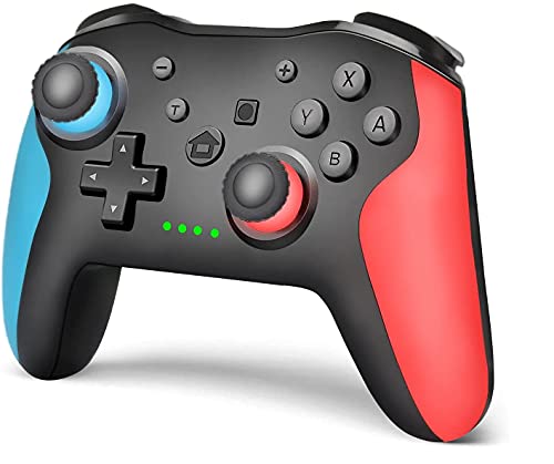 Switch Controller, Wireless Controller Bluetooth Switch Pro Controller mit Doppelmotor, 6 Achsen Gyrosko und Vibrationsfunkti
