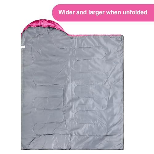 Tudomro 4 piezas bolsa de dormir para camping para adultos ligera, compacta, impermeable para aventuras al aire libre, mochilero, senderismo y viajes miniatura 5