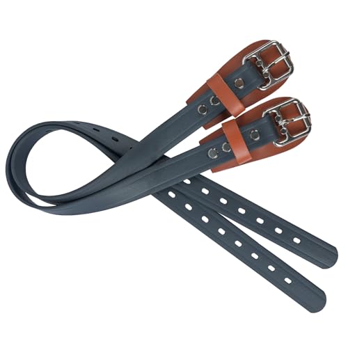 Sangles d'escalade en cuir MELOTOUGH robustes avec boucle métal - 7
