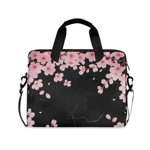 Sacoche ordinateur 15.6 avec poignée ergonomique et zip antichoc fleur
