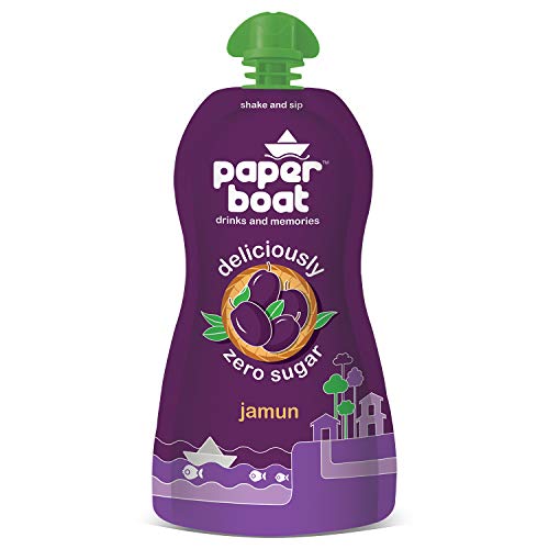 Image of Paper Boat Pani Puri Pellets, Ready to Fry(400g), Paper Boat Jamun, Fruit Juice, Zero Sugar Low-Calorie Drink (Pack of 6, 200ml each) No Added Preservatives and Colours