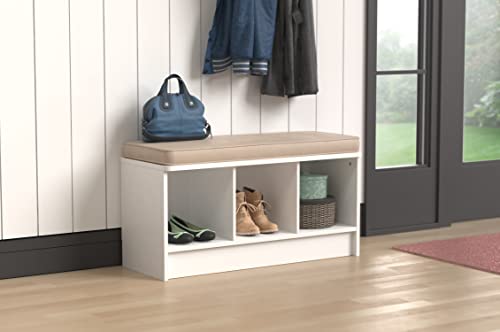 Closetmaid 1569 Cubeicals 3-Cube Storage Bench, White #TOP7