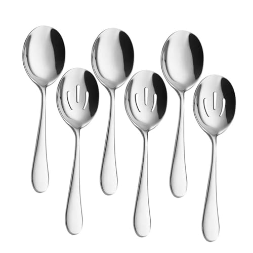 NAMOARLY Pcs Stainless Steel Self-service Spoons for Banquets Public Spoon Easy to Clean Safe