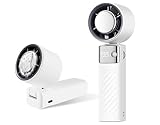 Mini Ventilateur Climatiseur Portable,Ventilateur Rechargeable 5000mAh,Silencieux Turbo...